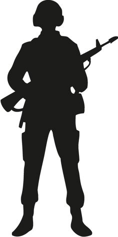 Silhouette of American Soldier