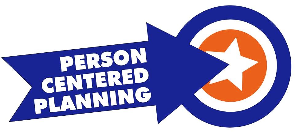 image of an arrow that reads person centered planning